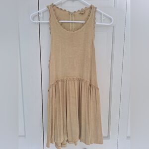 Sleeveless Top with Lace Trim, Sz M